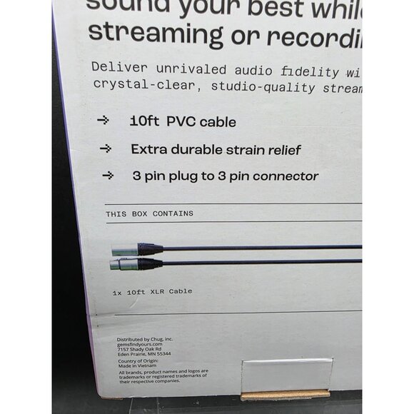 North XLR Cable 10ft / 3m Crisp Quality Audio Connection For Microphones With D - Picture 4 of 5